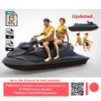 Up to 70% Discount for back catalogue Patreon members receive a minimum of 9 free figures Monthly Patreon.com/3DPminiatures N2 Jet ski Driver Sintting