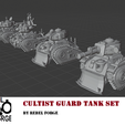 culttanksetrf.png cultist spaceguard tank set 6mm-10mm scale models