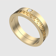 rotating_70.png Intricate Greek Key Band Ring 3D print