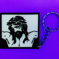 Capture d’écran 2017-08-16 à 19.42.46.png Free STL file Jesus Christ Keychain・3D printable design to download