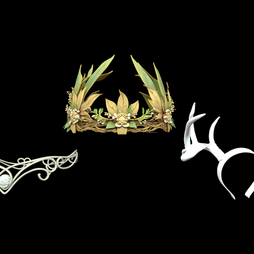 Sacred Grove - Druid Crown & Antler Headdress Pack