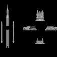 29.jpg Artemis 1 The Space Launch System (SLS): NASA’s Moon Rocket take off (lamp) and pedestal File STL-OBJ for 3D Printer