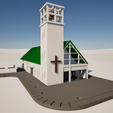 iglasiacampanarioN02.png 3D Church in N scale (updated)
