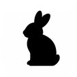 rabbit.png Niedliche Tierausstechformen STL Pack 1