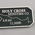 20230426_160507.jpg Fichier OBJ Badge Maverick's Trail Holy Cross Colorado・Modèle pour impression 3D à télécharger