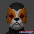 Bulldog_Mask_Cosplay_STL_01.jpg Bulldog Mask STL File Halloween Cosplay Helmet 3D Printable