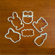cortadores.png Baby shower cookie cutter - Pack