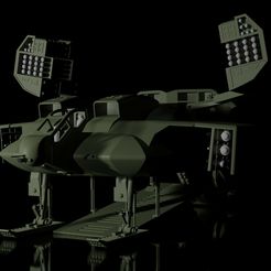 render5.jpg STL file 1/35 Aliens Dropship・3D printing idea to download
