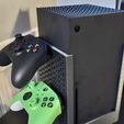 xbox4.jpg XBOX SERIES X STAND WITH CONTROLLER AND HEADPHONE MOUNTS