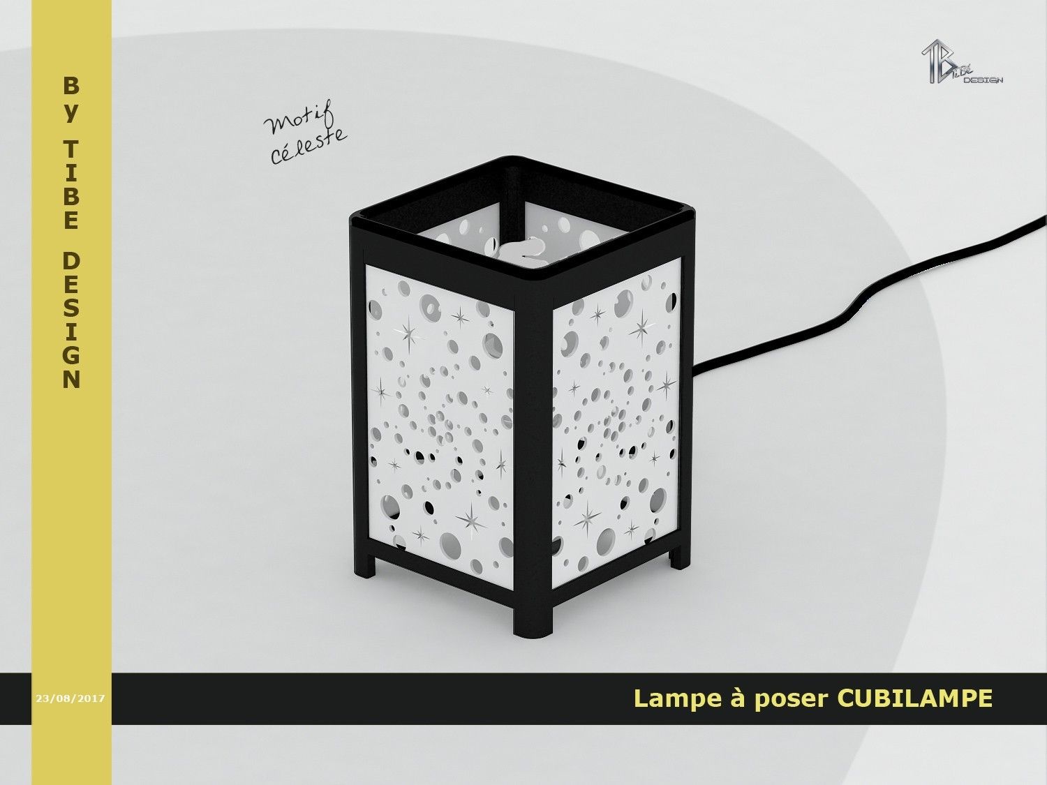 cubilampe_celeste01.jpg Archivo STL Cubilampe Lámpara de mesa・Modelo para descargar y imprimir en 3D, Tibe-Design