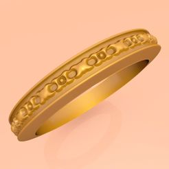 Wedding-Band-Jewellery-Ring-RWJS46.jpg Fichier STL Anneau de mariage Bague RWJSP46・Modèle pour imprimante 3D à télécharger