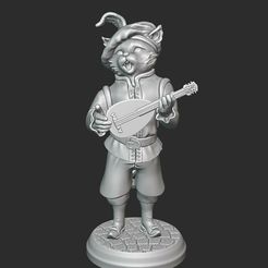 f26b673e-849a-4113-b2e0-85181a5471d7.JPG Free 3D file Bard Cat miniature・Model to download and 3D print