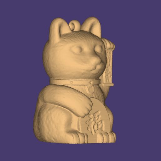 MANEKI-NEKO CAT EARRINGS 3D model