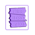Free bird seed_Plate 2.1 (Double extruder).stl STL file BIRD FEEDER (Free bird seed)・3D printable model to download