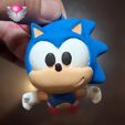 7568.jpg Sonic Articulated Keychain | Print-in-Place