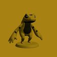 19.jpg Toony Frog for 3D Printing