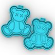 bear-with-X-eyes_1.jpg bear with X eyes - freshie mold - silicone mold box
