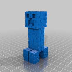 3e55dd85-d17e-4ef8-ab15-449cf8770329.png Textured Minecraft Creeper - Non-Moveable Print in Place