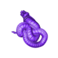 Rattlesnake.stl Serpiente de cascabel