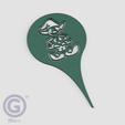 T. Duende1D_Render.png Pack of decorative garden toppers - Silhouette and line drawings