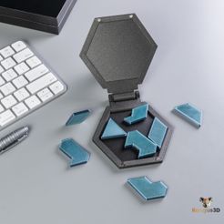 Rangus-3D-Puzzle-Maze-Lifestyle-1-copy.jpg Archivo 3D Caja de rompecabezas hexagonal・Modelo de impresora 3D para descargar