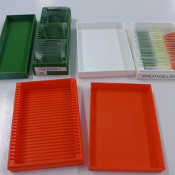 P1020772.JPG Fichier STL gratuit Boite de rangement pour lames minces - microscopy slide box・Modèle pour imprimante 3D à télécharger, Florent64