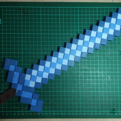 IMG20210130111347.png Fichier STL Épée Minecraft・Plan imprimable en 3D à télécharger