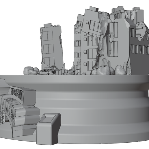 STL file Stand Base for power rangers movie figures 🎬 ・3D print design ...