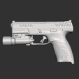 x300a.png Cz P10 C Surefire X300 A Real Size Scan 3d Gun Mold