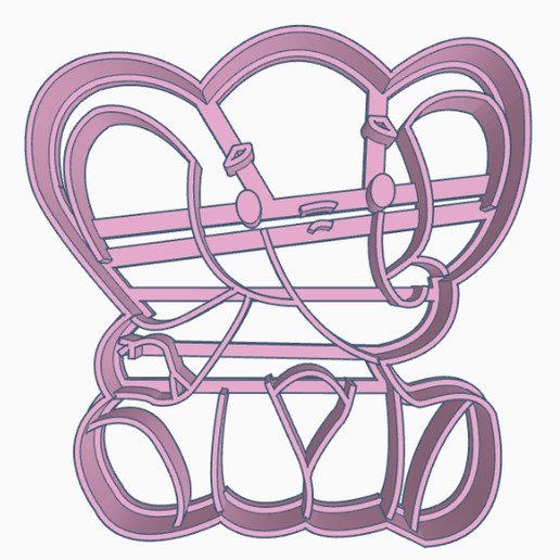 elefantito.png STL-Datei Schneide-Elefant herunterladen • Modell für 3D-Drucker, 3dcookiecutter