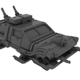 Front.png Free OBJ file Wargaming Terrain - Grimdark Police Interceptor・3D printer model to download