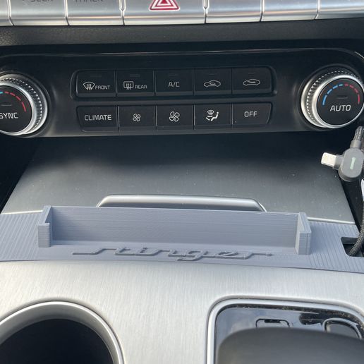 Kia Stinger iPhone Mount for 12 Pro Max with Large Logo 3D model