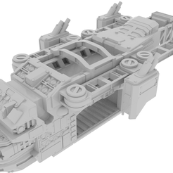 DISPLAY_ANGLED .png STL file Wargaming Terrain - Vigiles Dropship・3D print object to download