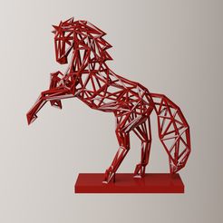render-001.jpg OBJ-Datei Pferde-Skulptur herunterladen • 3D-druckbares Design, Sofi-art