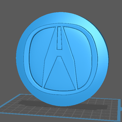 ACURA-Badge.png "ACURA" Wheel Centre / Hub Cap Badge for Scale Model Wheels