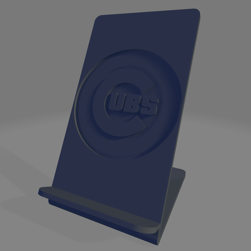STL file Chicago Cubs Phone Holder 📞 ・3D printer model to download・Cults