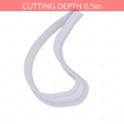 Banana~5.25in-cookiecutter-only2.png Banana Cookie Cutter 5.25in / 13.3cm
