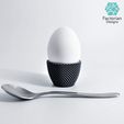 Folie2.jpg Egg Cup "Unbowed" 3D Print Stl File | Bambu Studio 3MF included | Easter Gift