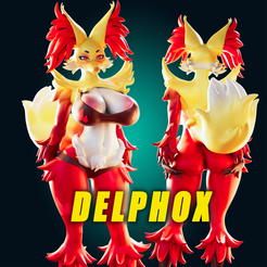 Preview00.png Delphox Thicc Pokemon Mama 3d Druck Modell