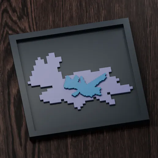 Latios - Pokemon Silhouette Frame | Box sprite | STL