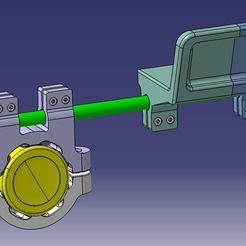 montaje1.jpg Free 3D file Arm door opener (bell shaped knob door)・Object to download and to 3D print, Nandox