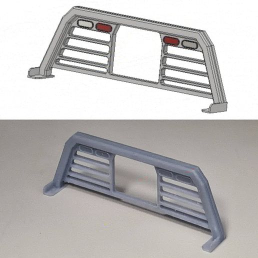 🚚 Headache Rack Pickup 1/24 scale・ STL File for ・Cults