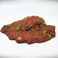Outcropping-D-Dynamic-Hills-Red-Rock-Angle-1-Vignette.jpg Fichier 3D Croissance dynamique des collines (Dynamic Hills Outcropping) D・Design pour imprimante 3D à télécharger