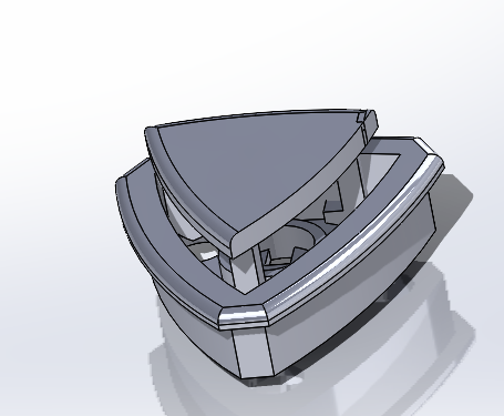 boton triangular