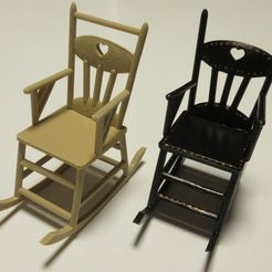 IMG_3837.JPG Free 3D file Rocking chair 1:12・Template to download and 3D print