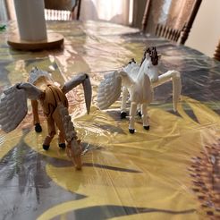 Pegasus - Flexi-Gelenkpferd mit Flügeln (Druck an Ort und Stelle, keine Stützen)