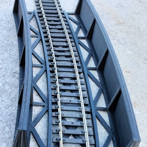 HO Scale Curved Bridge