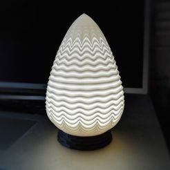 pine1.jpg Free 3D file Pine Cone Design LED Lamp・3D print design to download