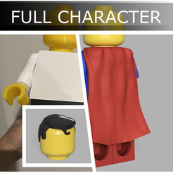 Full-Superman.png Archivo STL MEGAFIG Superman Personaje Completo・Objeto para impresora 3D para descargar