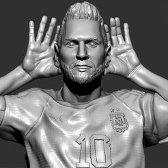 messi.png STL file Lionel Messi - "Topo Gigio" Celebration・3D printing design to download